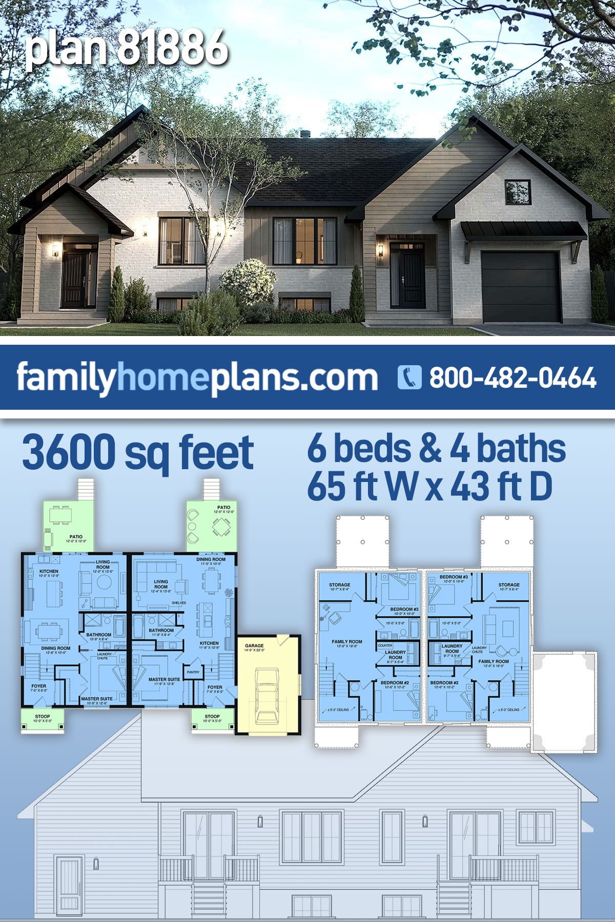 Multi-Family Plan 81886