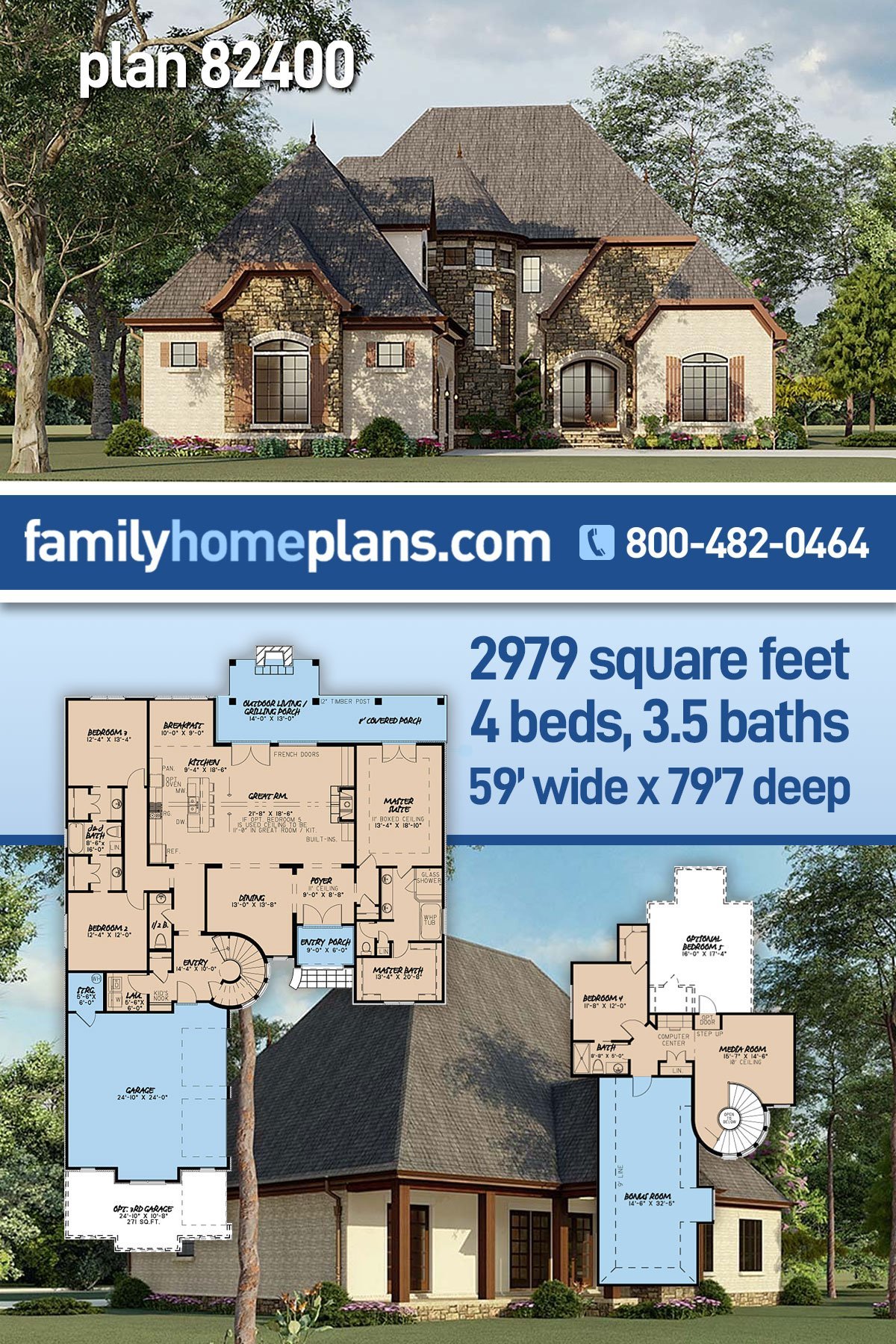 House Plan 82400