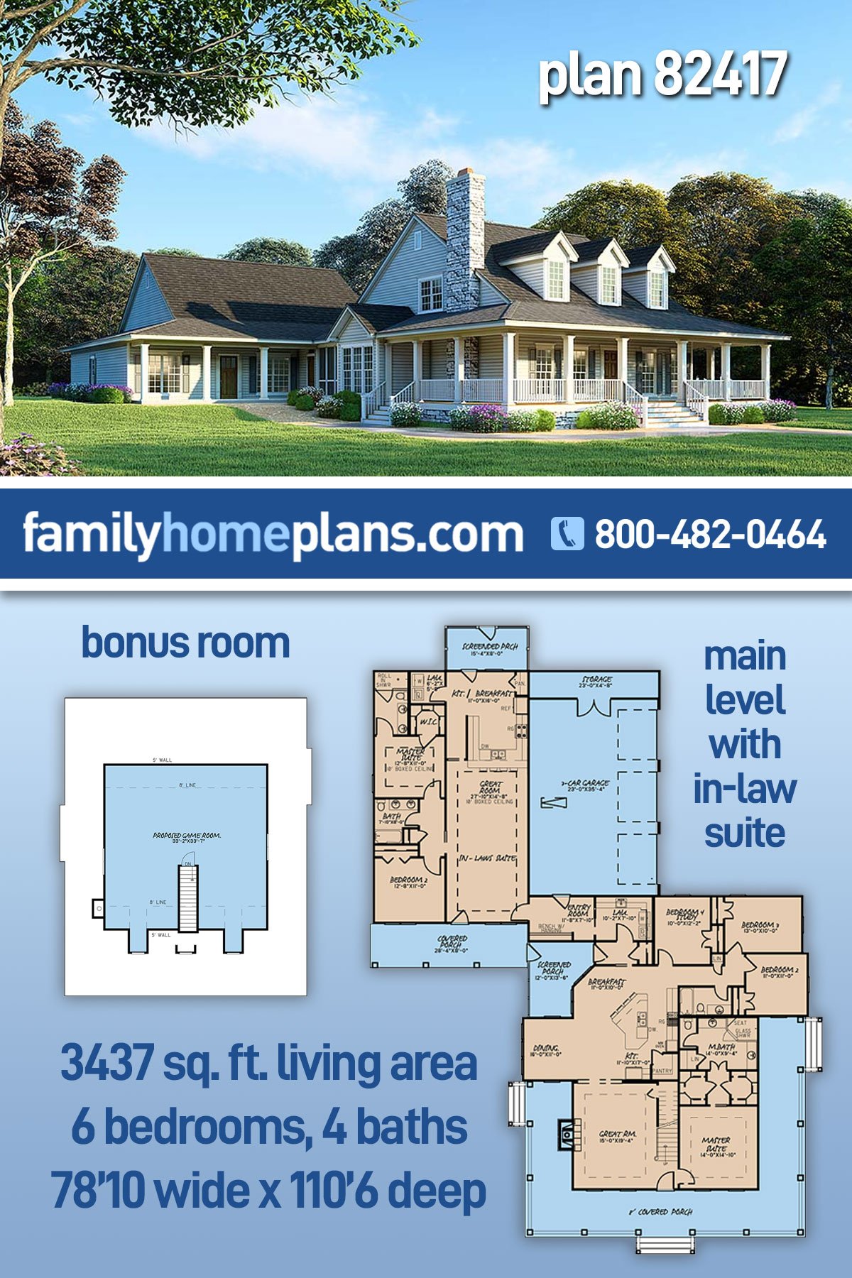 House Plan 82417