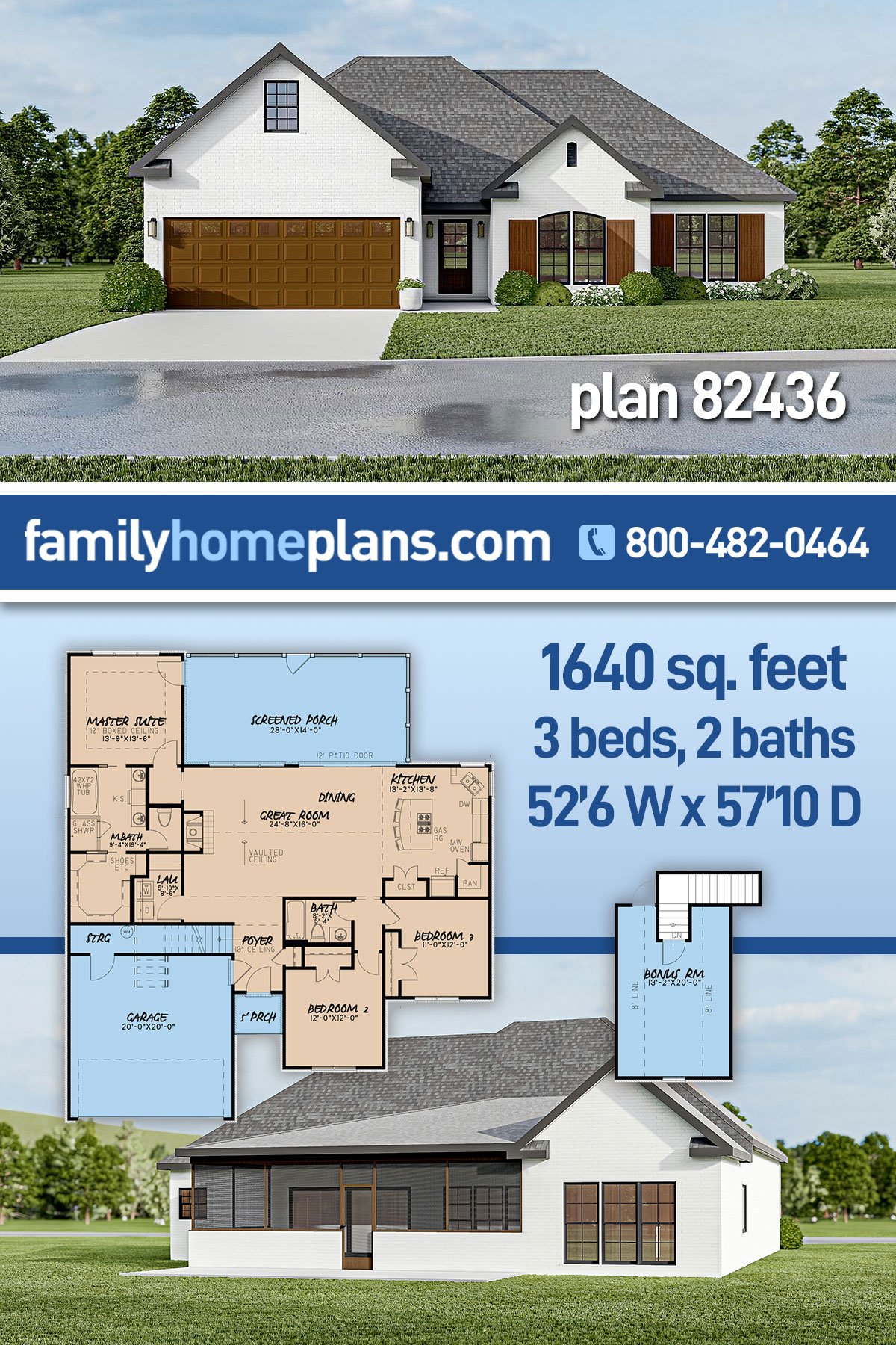 House Plan 82436