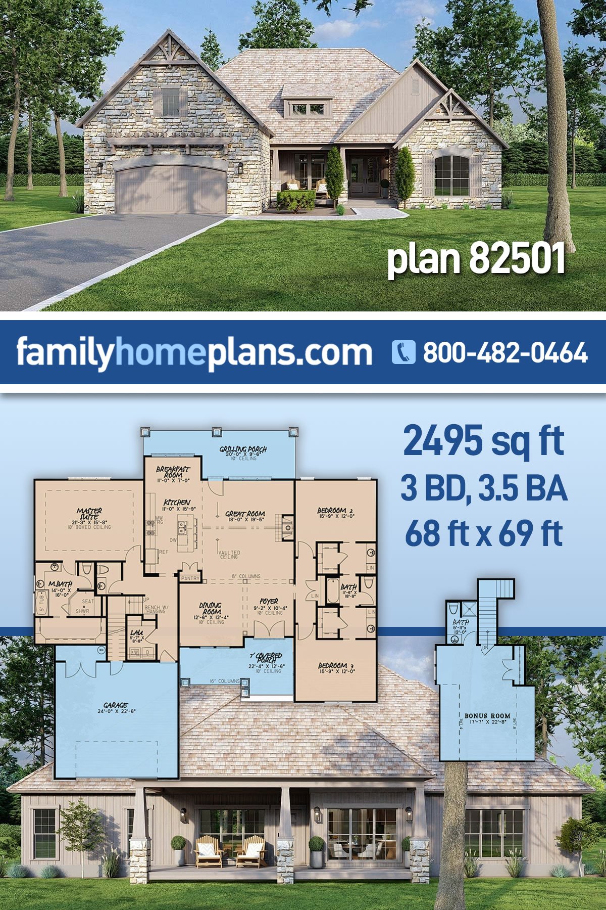 House Plan 82501