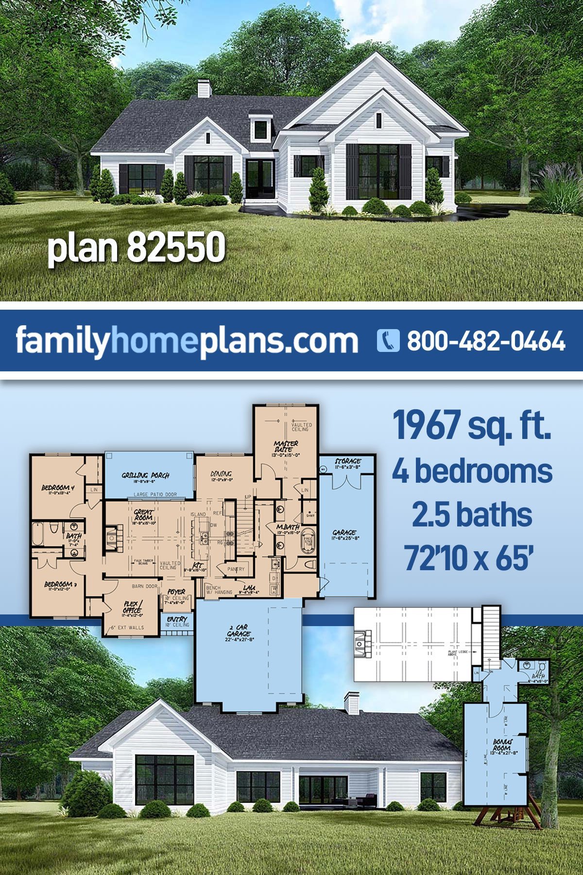 House Plan 82550