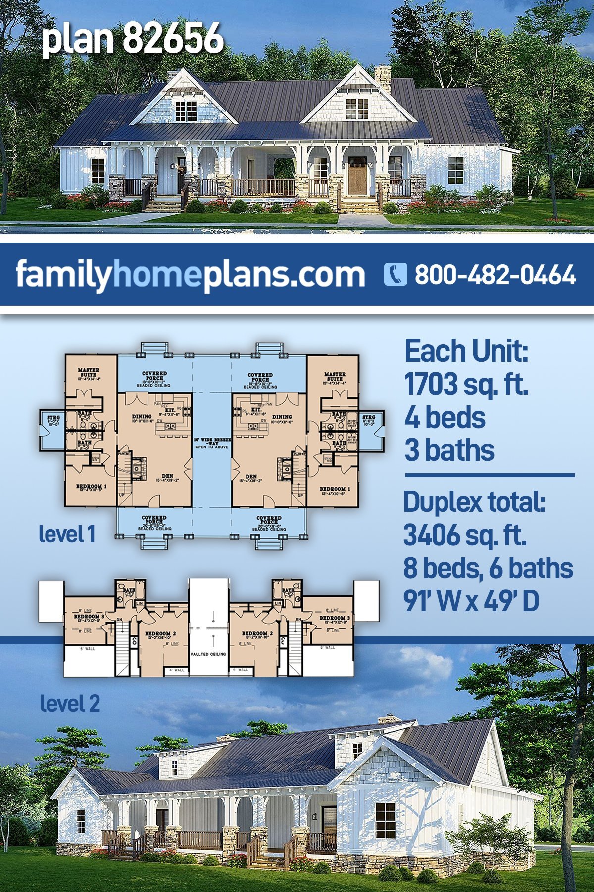 Multi-Family Plan 82656