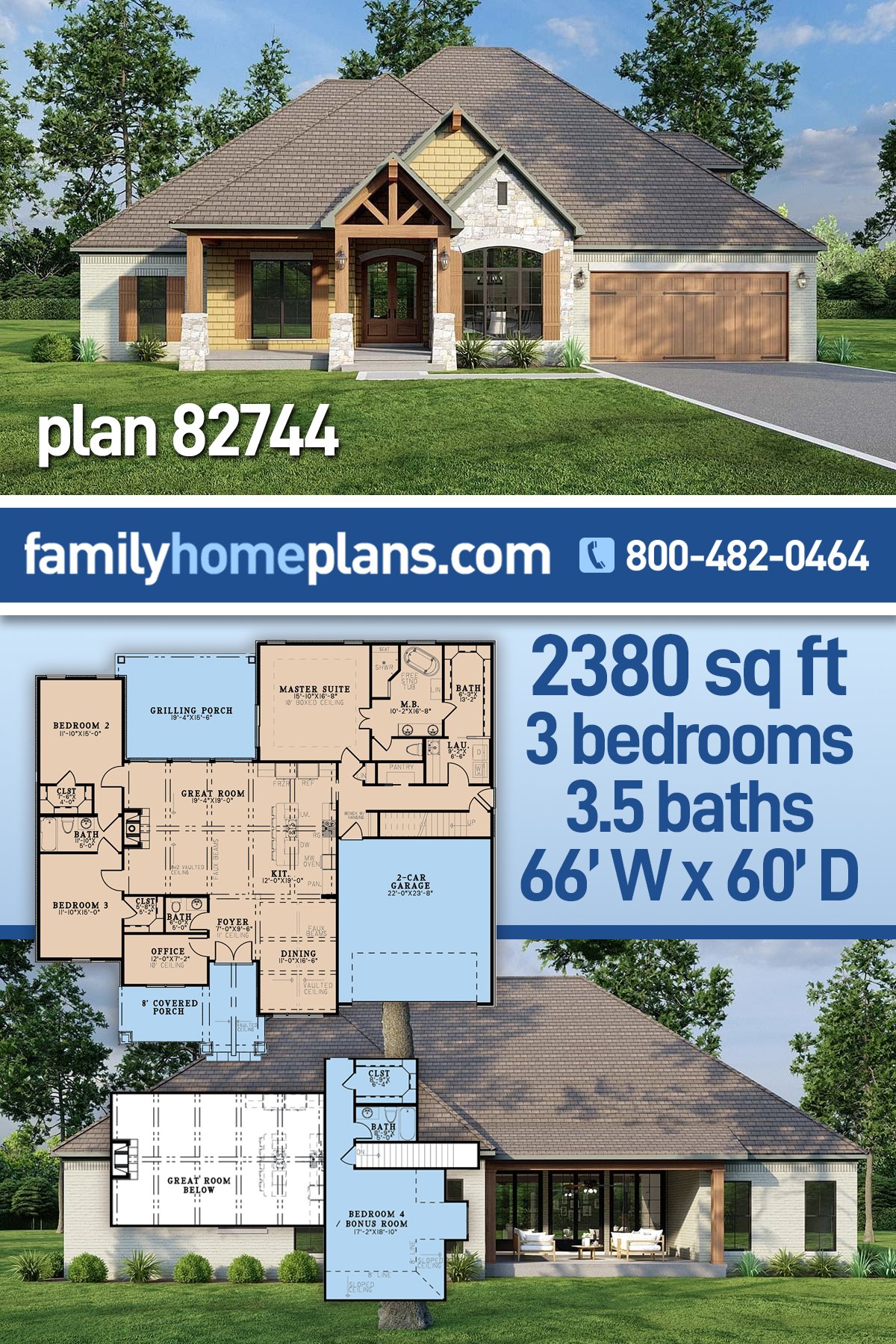 House Plan 82744