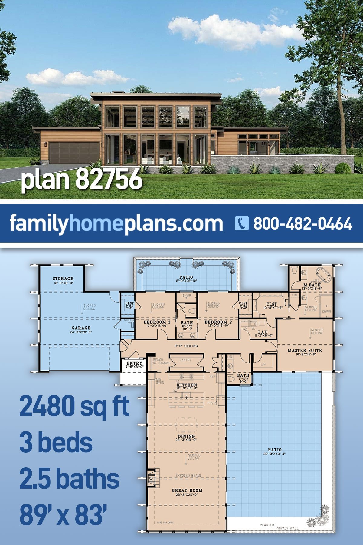 House Plan 82756