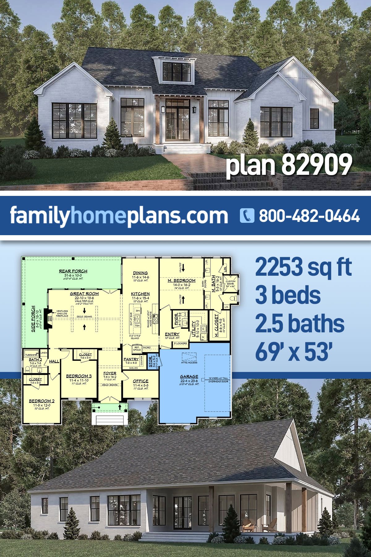 House Plan 82909