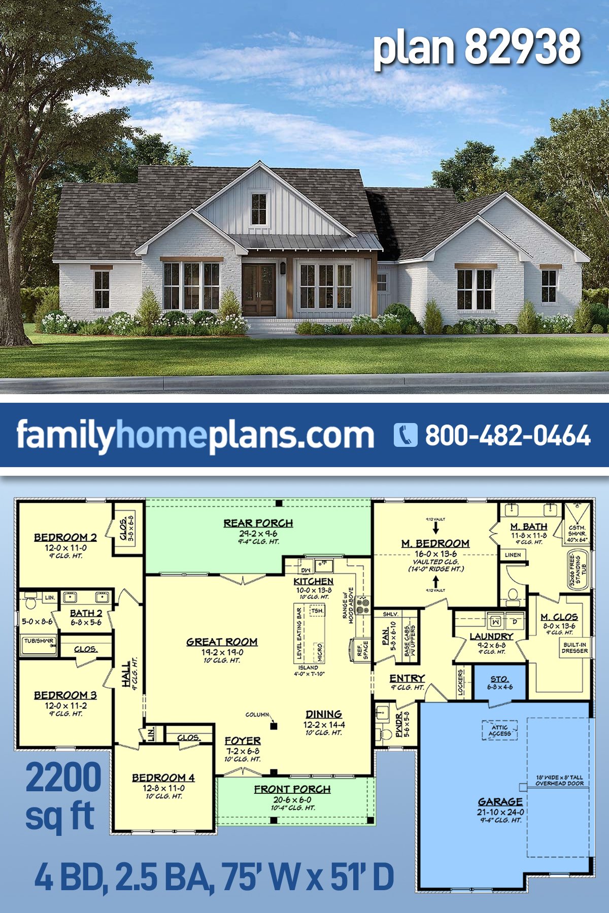 House Plan 82938