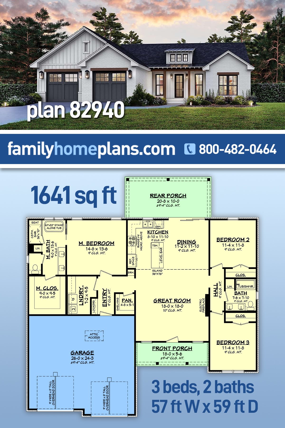 House Plan 82940