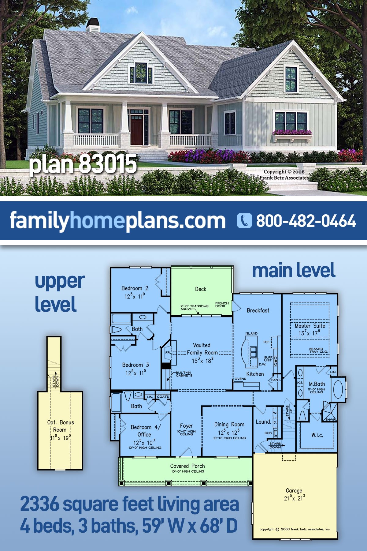 House Plan 83015