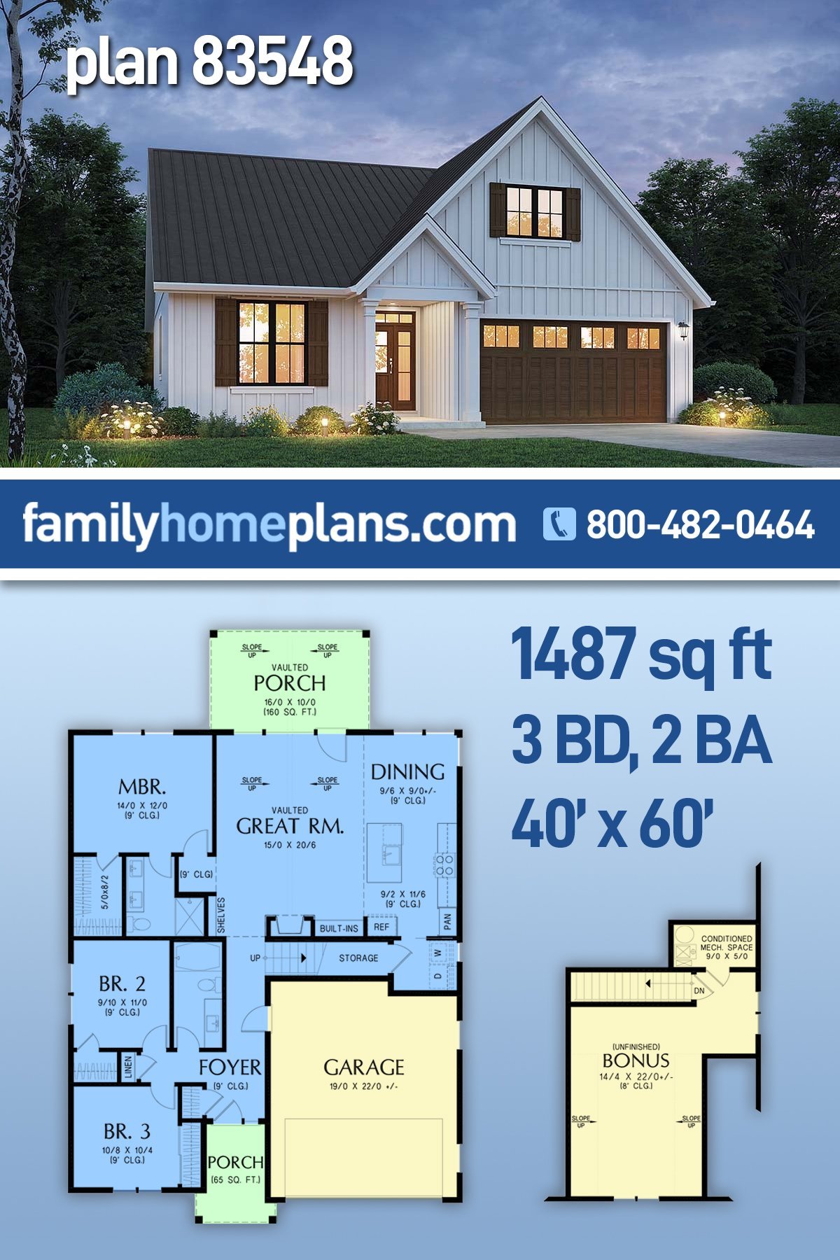 House Plan 83548