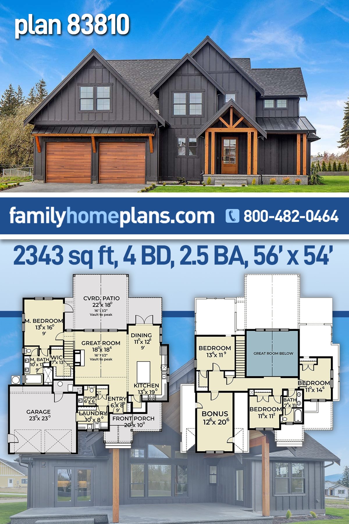 House Plan 83810