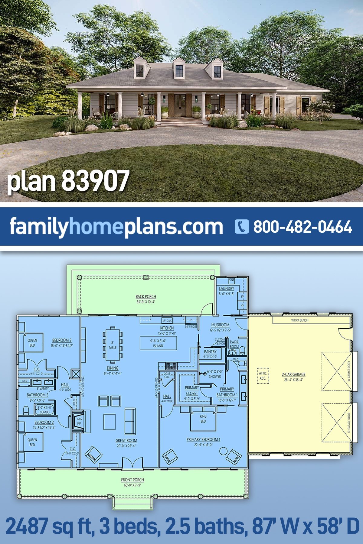 House Plan 83907