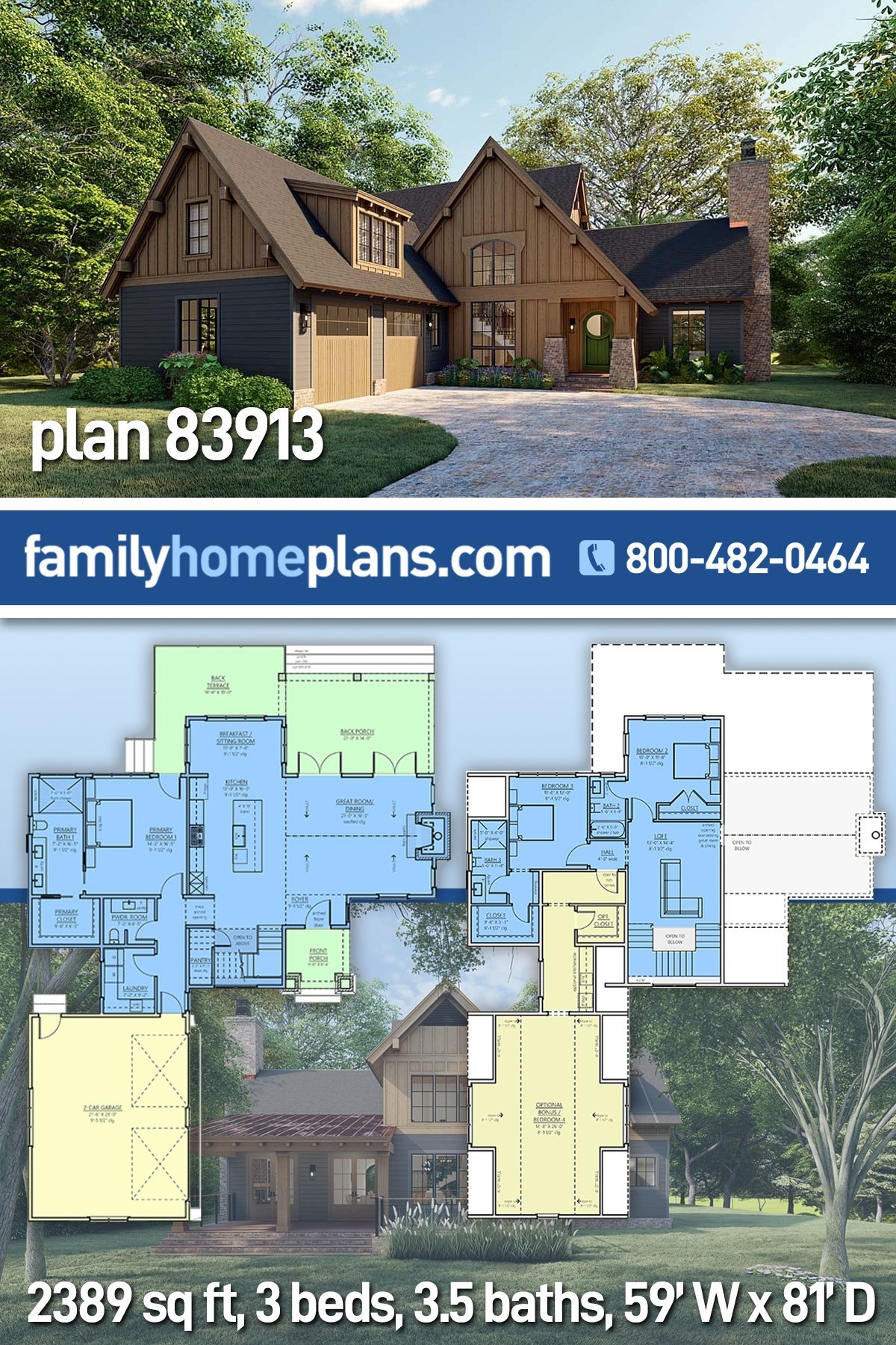 House Plan 83913