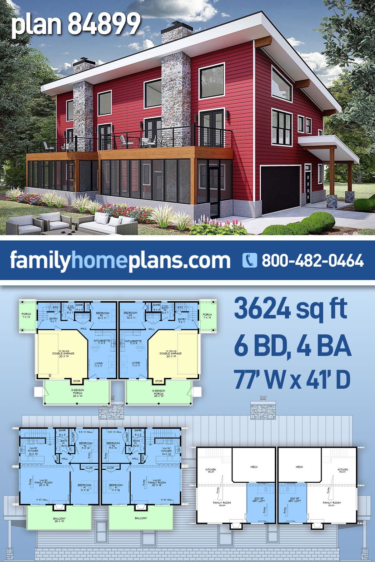 Multi-Family Plan 84899