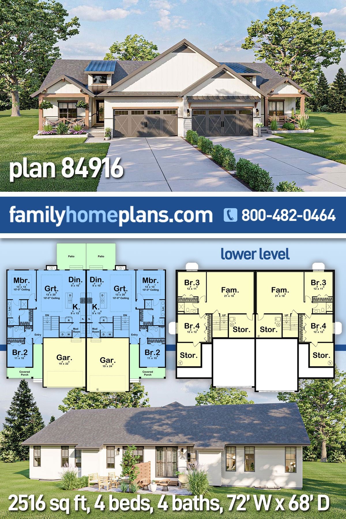 Multi-Family Plan 84916
