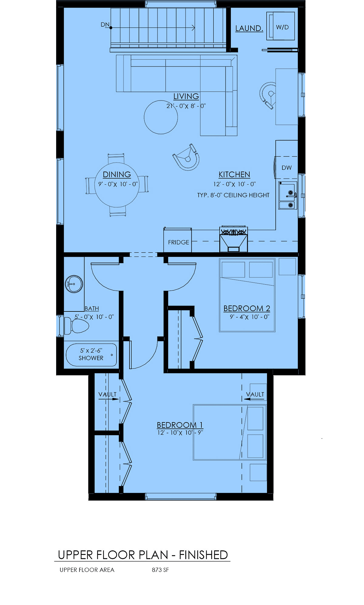 Garage-Living Plan 100104 Alternate Level Two