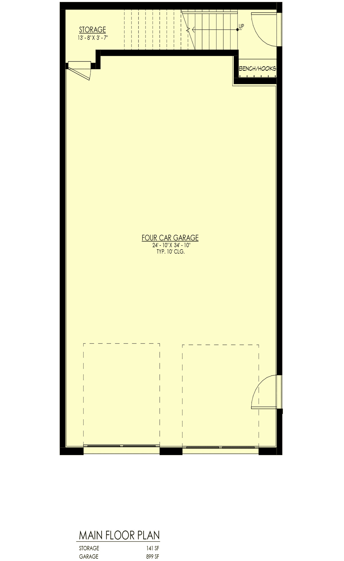 Garage-Living Plan 100114 Level One