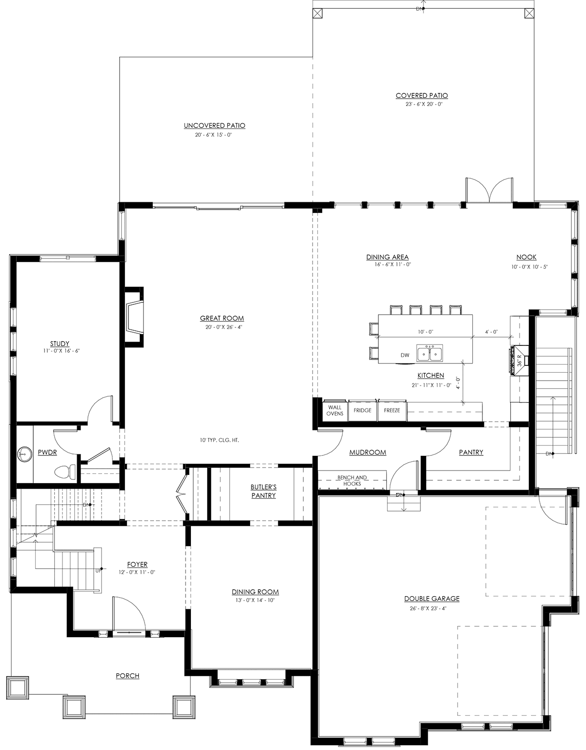 House Plan 100115 Level One