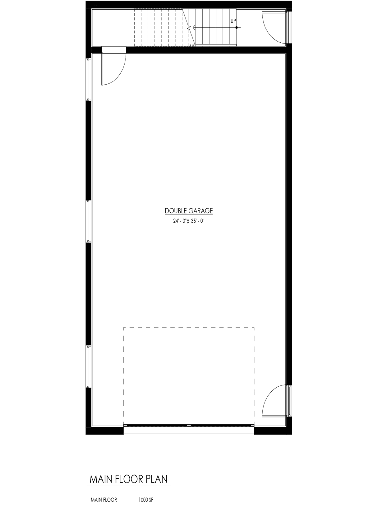 Garage-Living Plan 100117 Level One