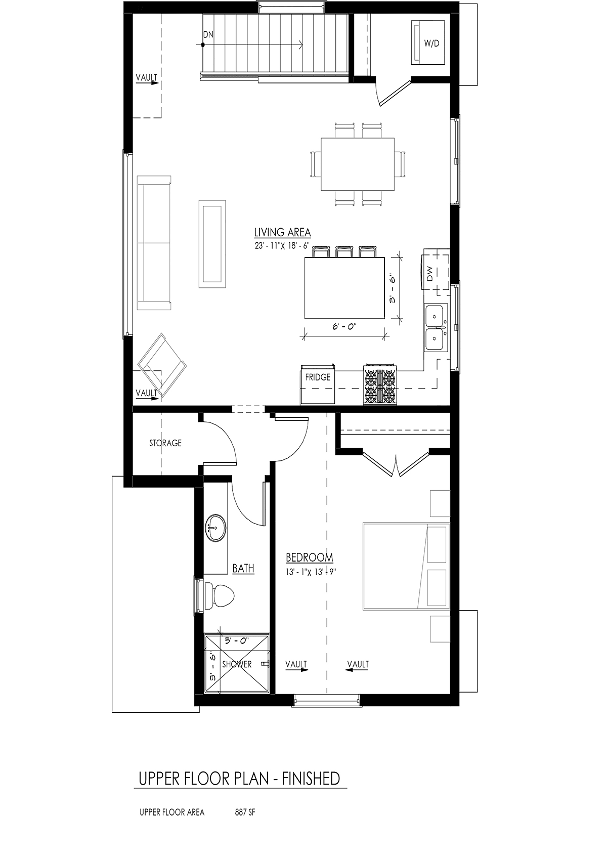 Garage-Living Plan 100117 Level Two
