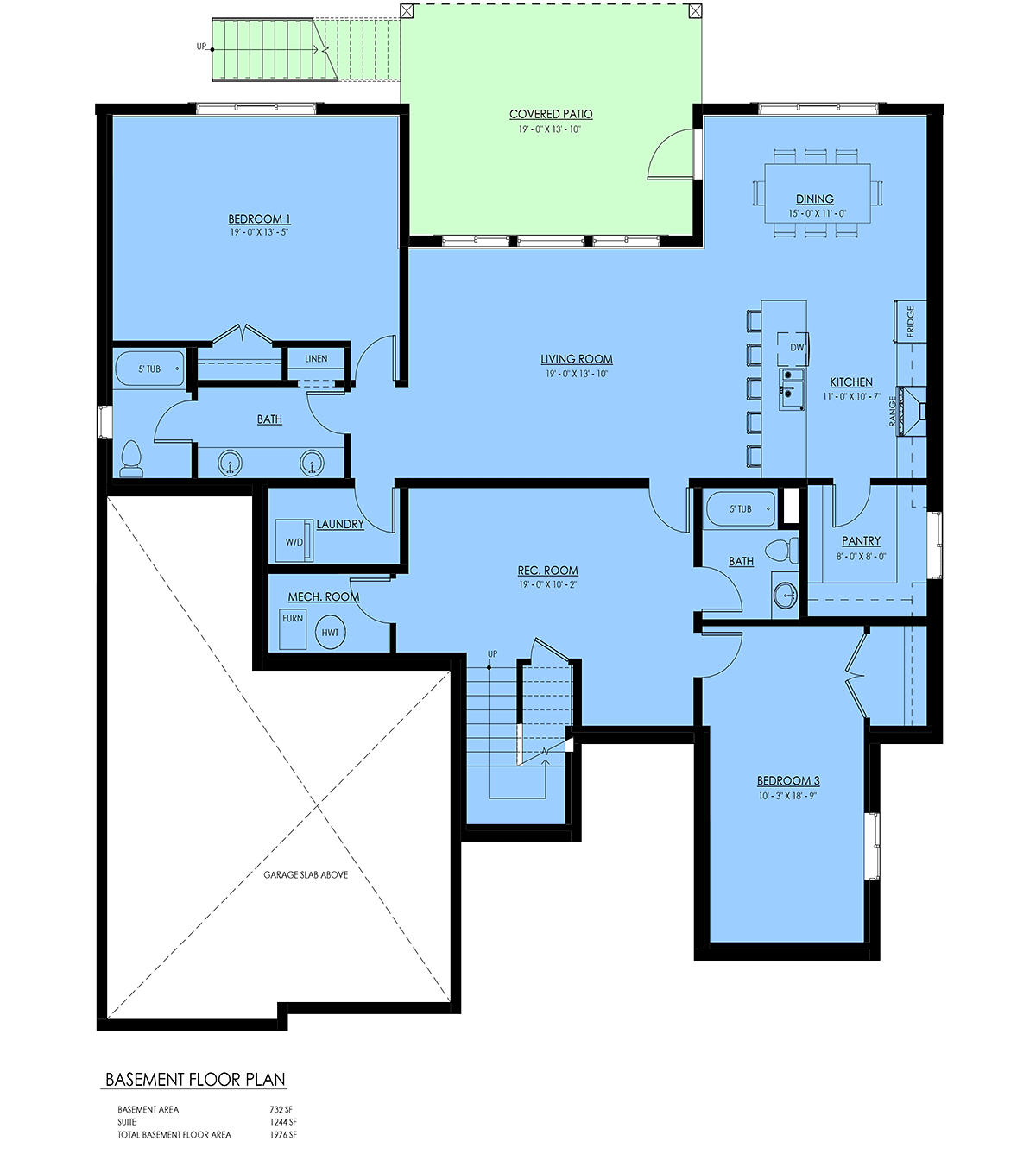 House Plan 100120 Lower Level