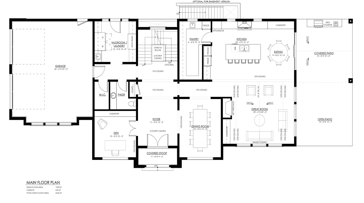 House Plan 100122 Level One
