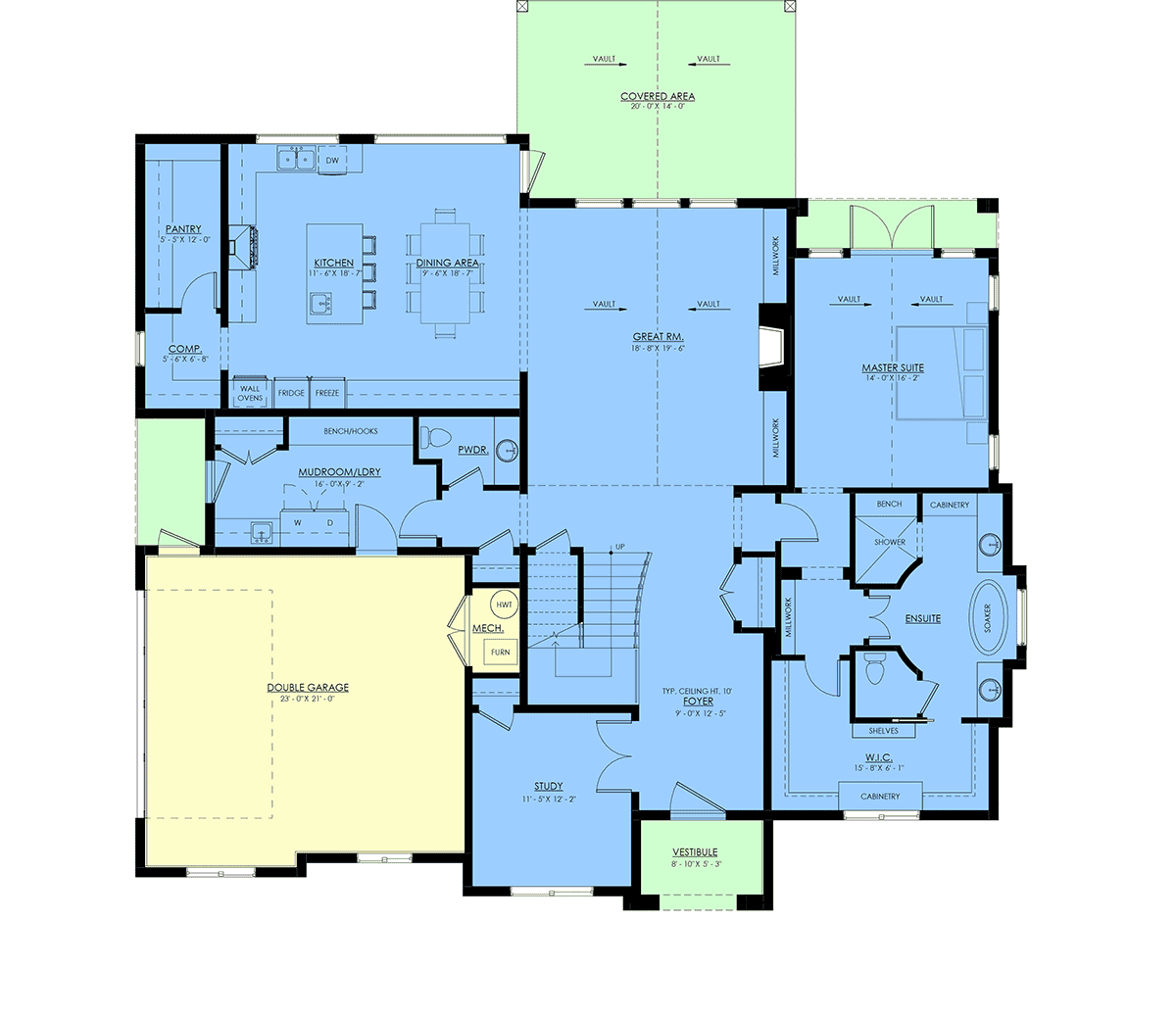 House Plan 100124 Level One