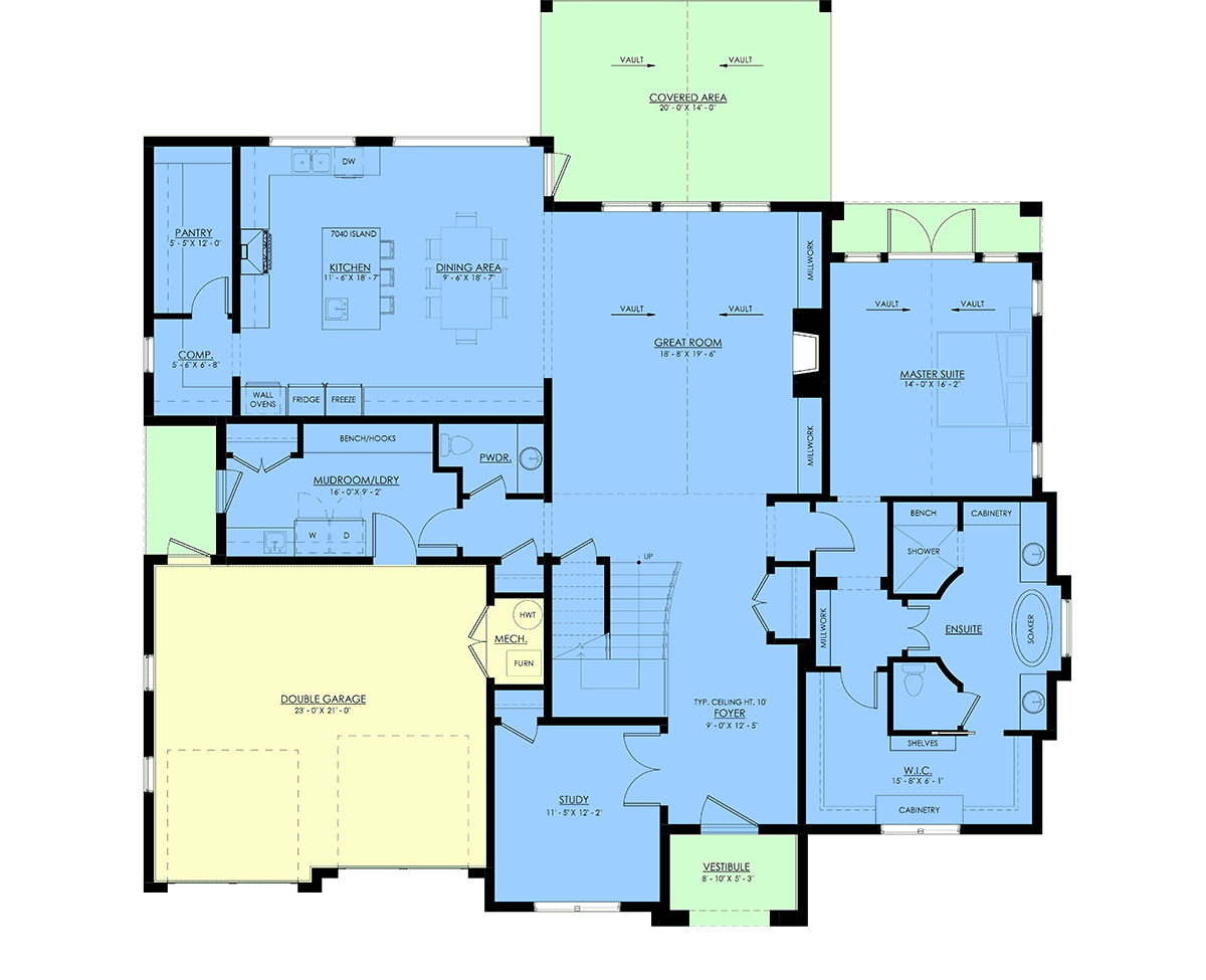House Plan 100125 Level One