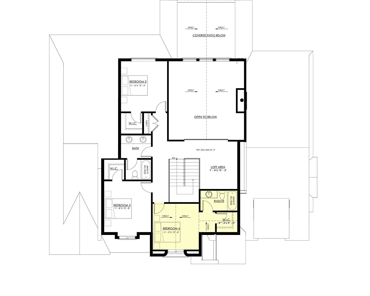 House Plan 100125 Alternate Level Two