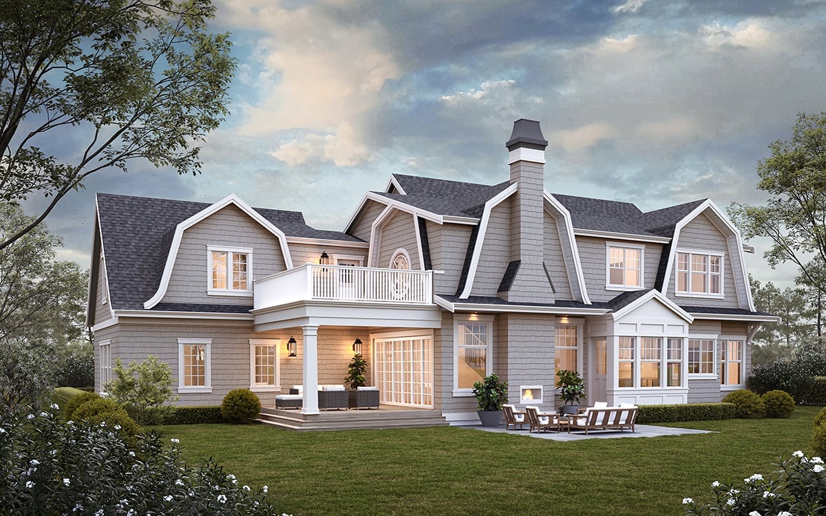 House Plan 100133 Rear Elevation