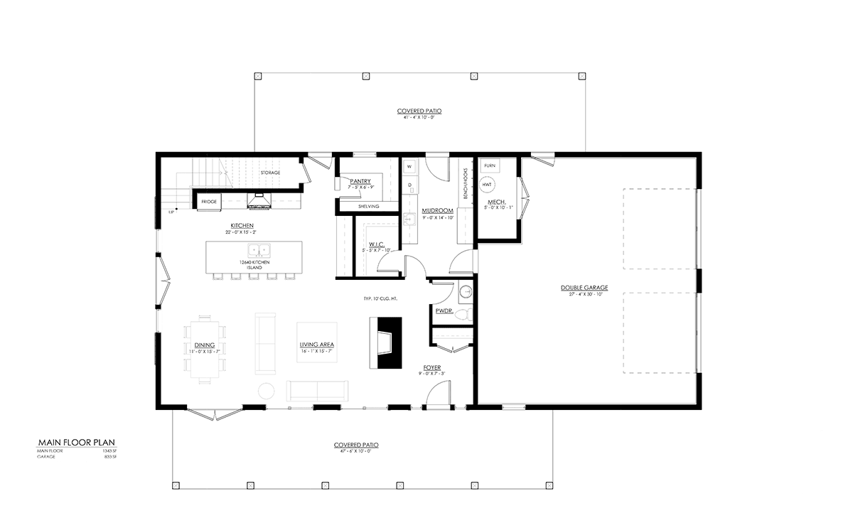 House Plan 100134 Level One