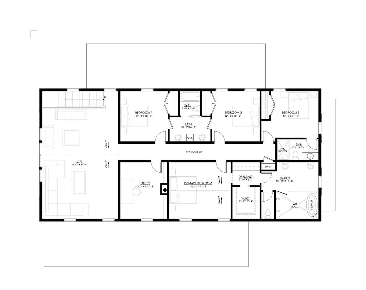 House Plan 100134 Level Two