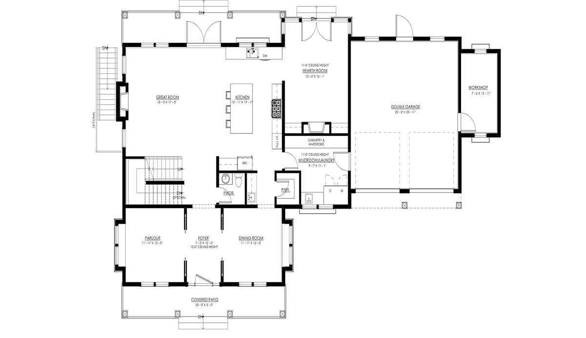House Plan 100142 Level One