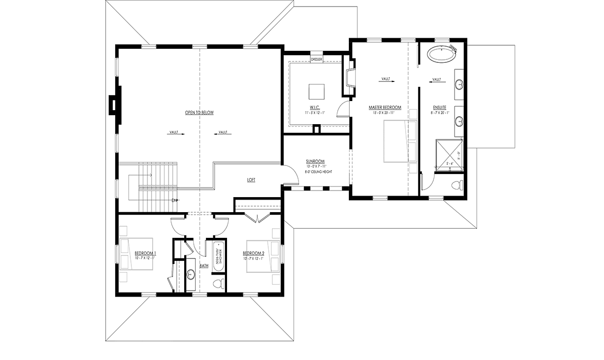 House Plan 100142 Level Two