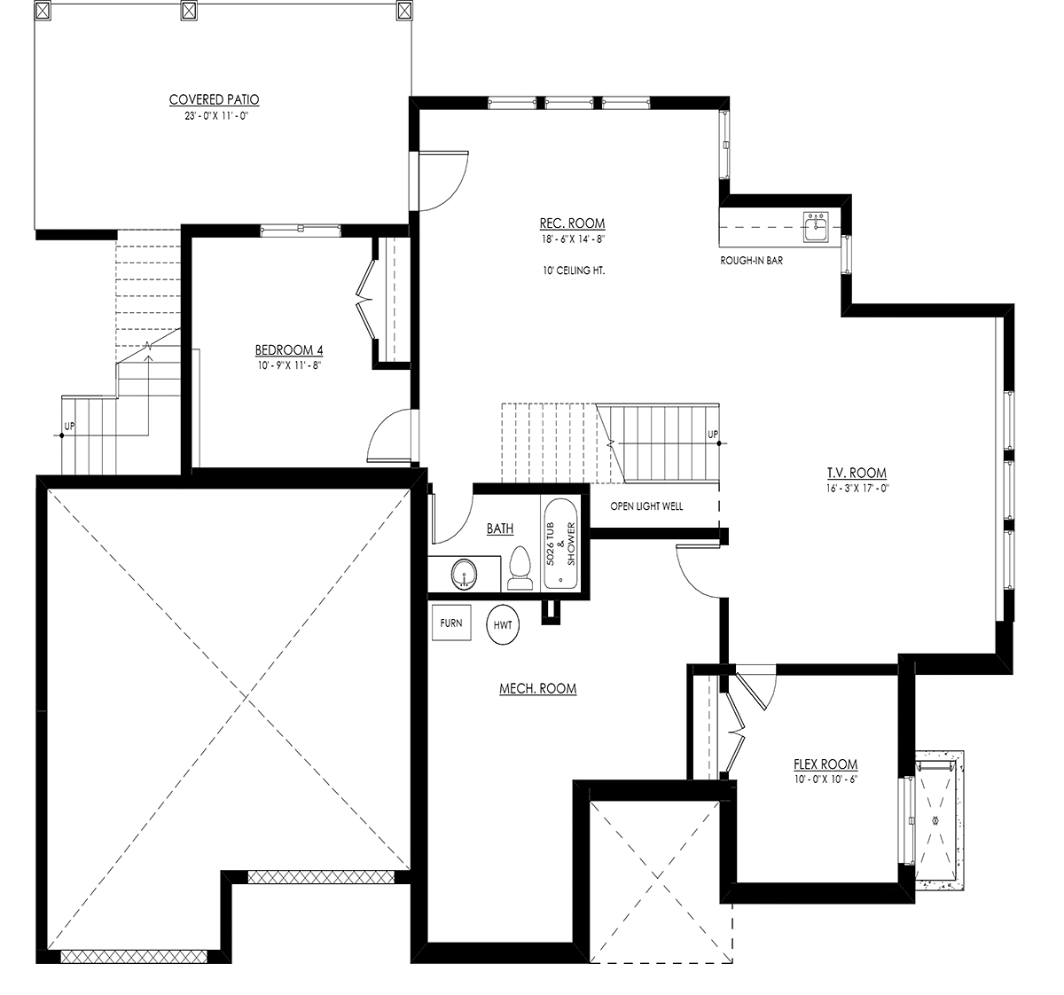 House Plan 100153 Lower Level