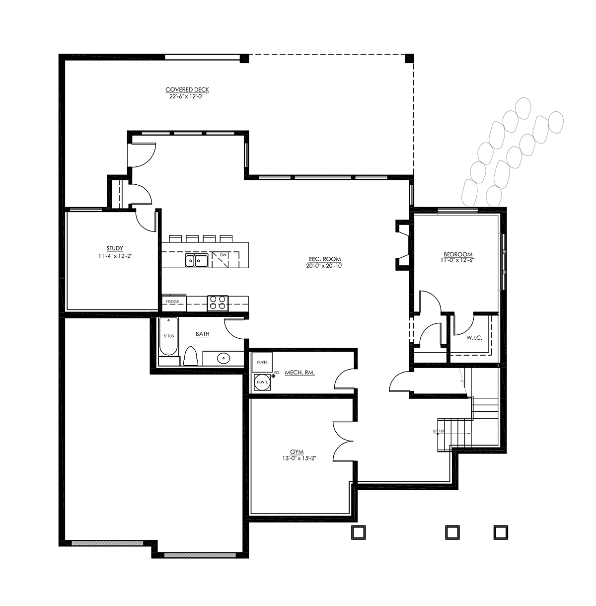 House Plan 100155 Lower Level