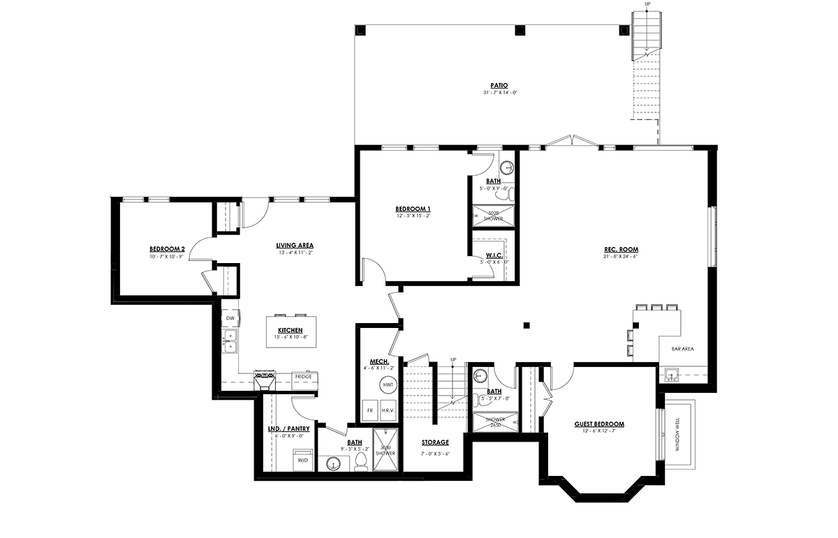 House Plan 100164 Lower Level
