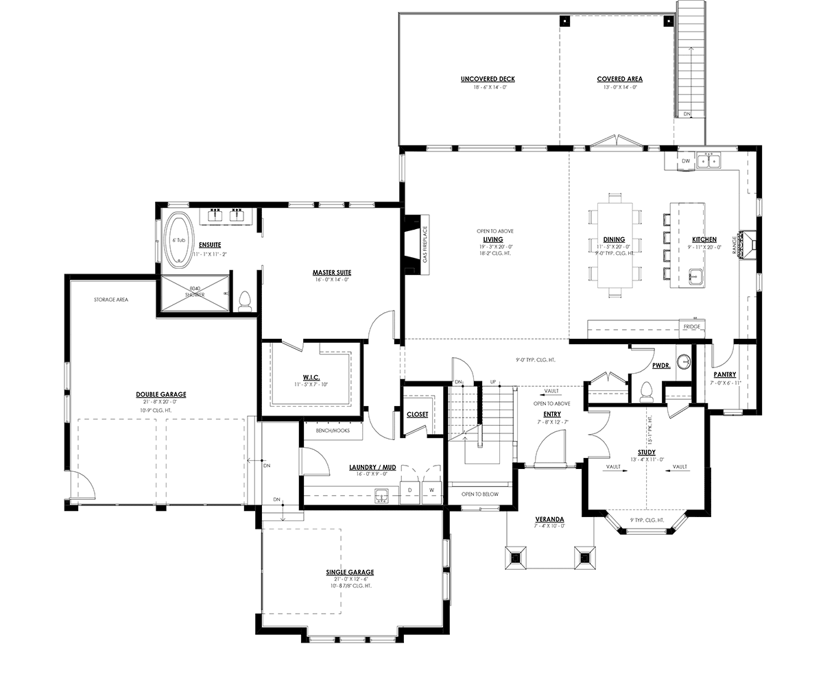 House Plan 100164 Level One
