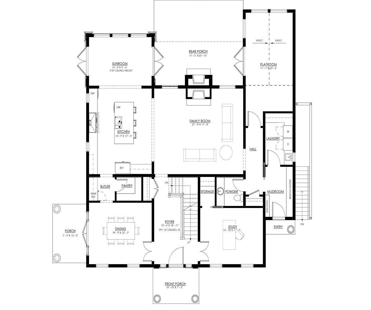 House Plan 100169 Level One