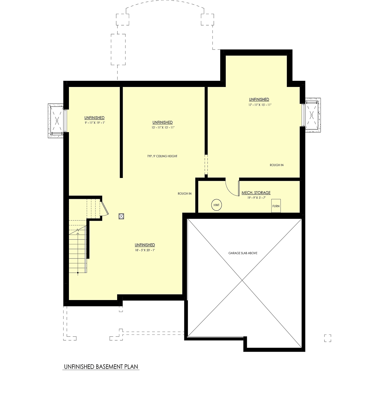 House Plan 100172 Lower Level