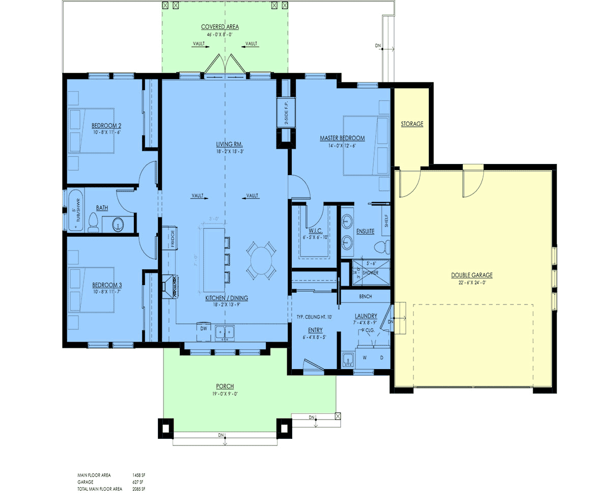 House Plan 100173 Level One