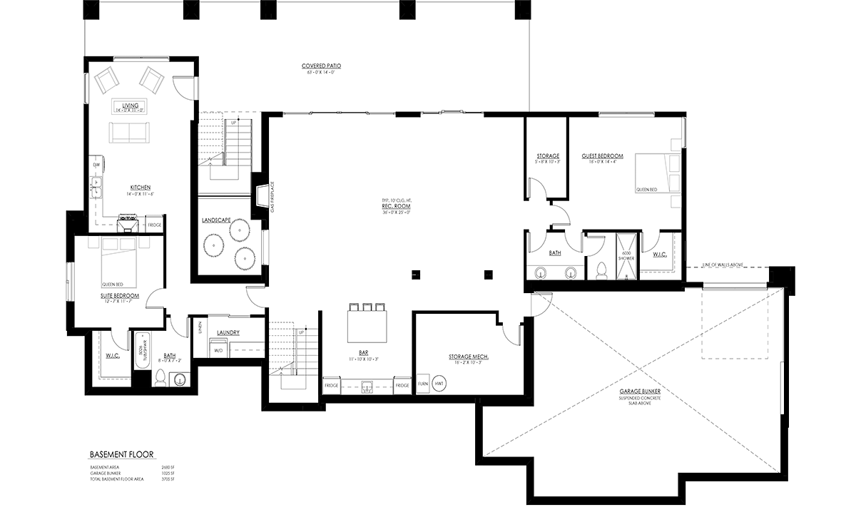 House Plan 100180 Lower Level
