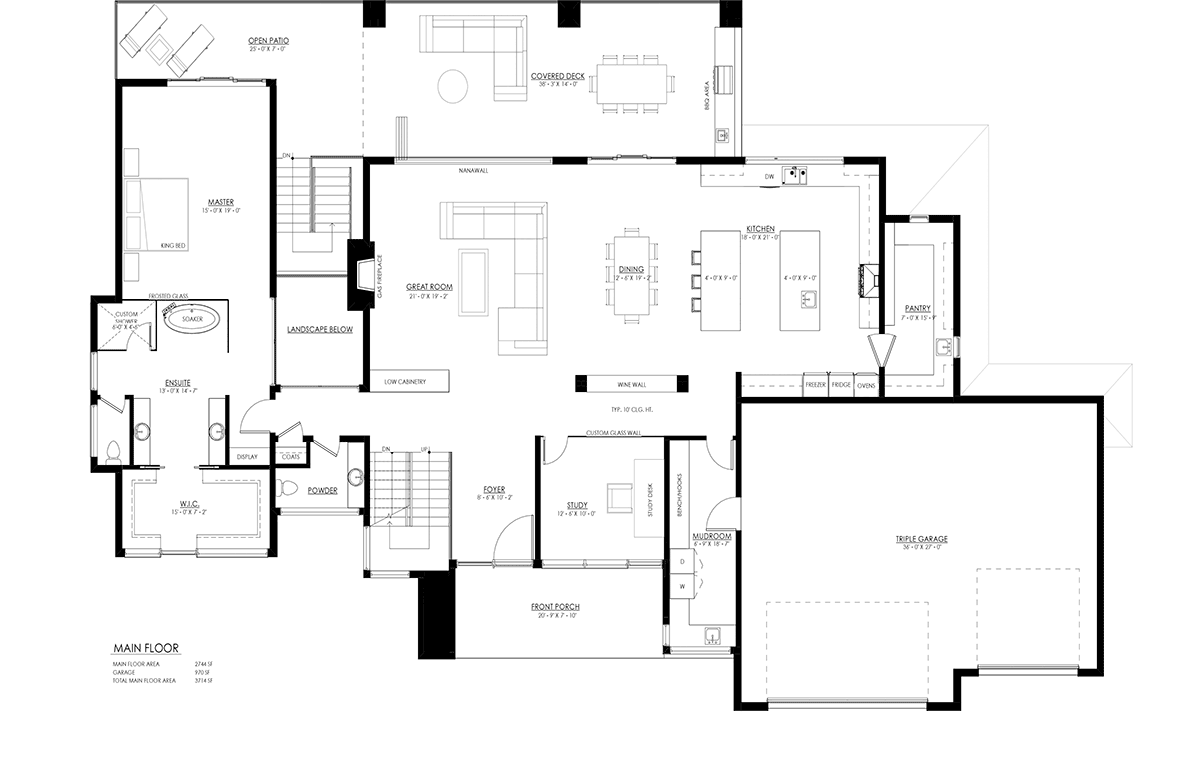 House Plan 100180 Level One