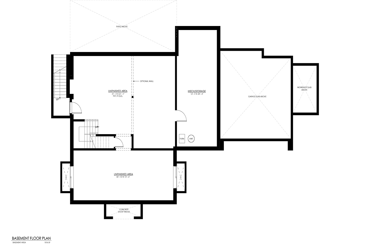 House Plan 100181 Lower Level