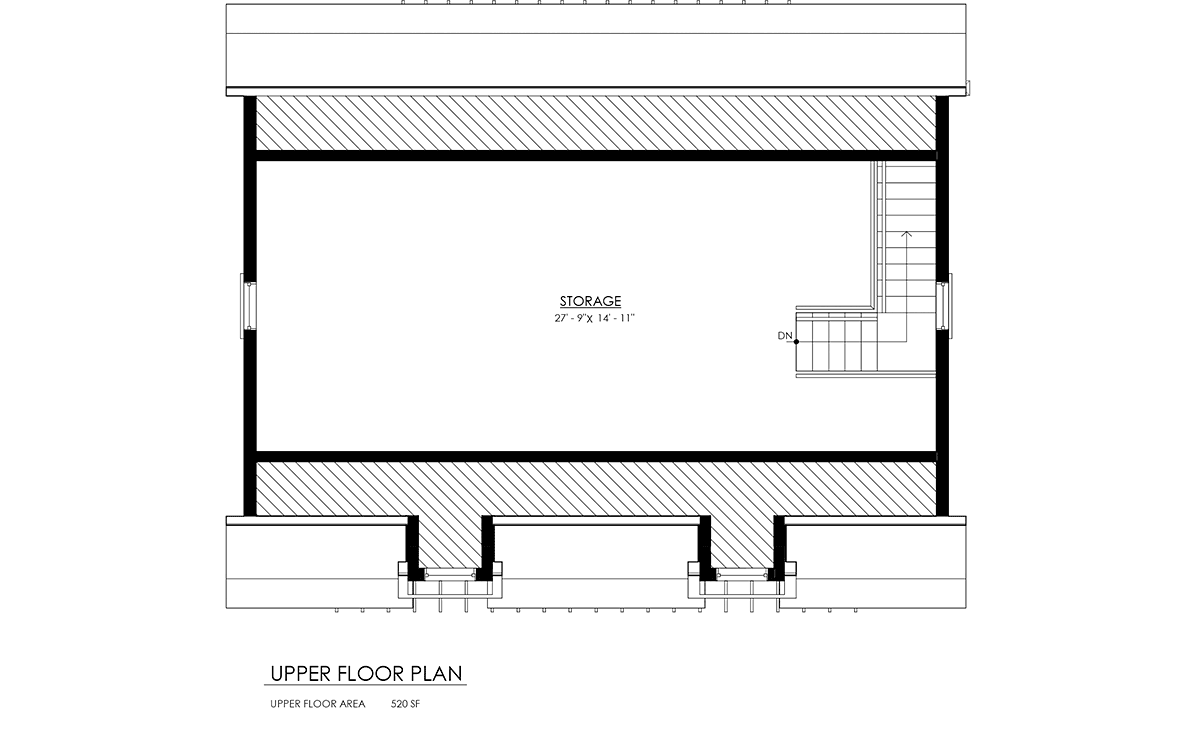 Garage Plan 100184 - 2 Car Garage Level Two