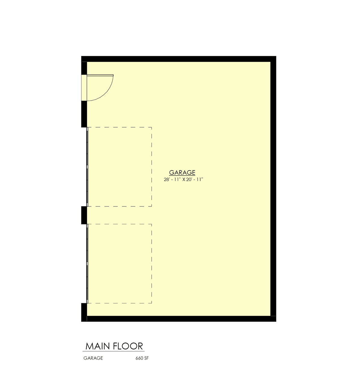 Garage Plan 100186 - 2 Car Garage Level One