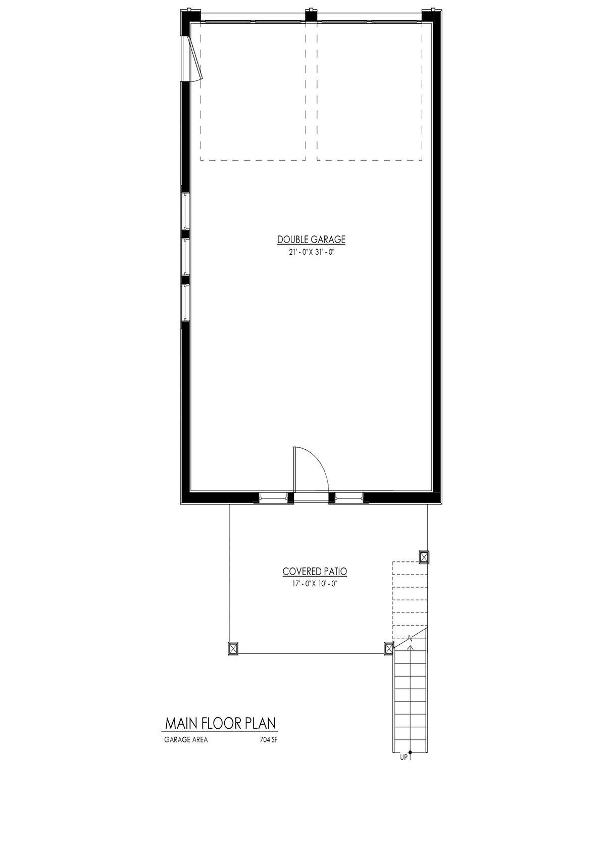 Garage-Living Plan 100188 Level One