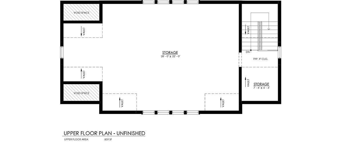 Garage-Living Plan 100189 Alternate Level Two