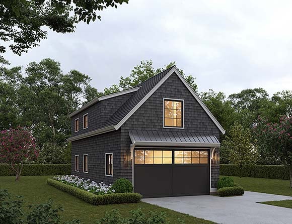 Garage-Living Plan 100193