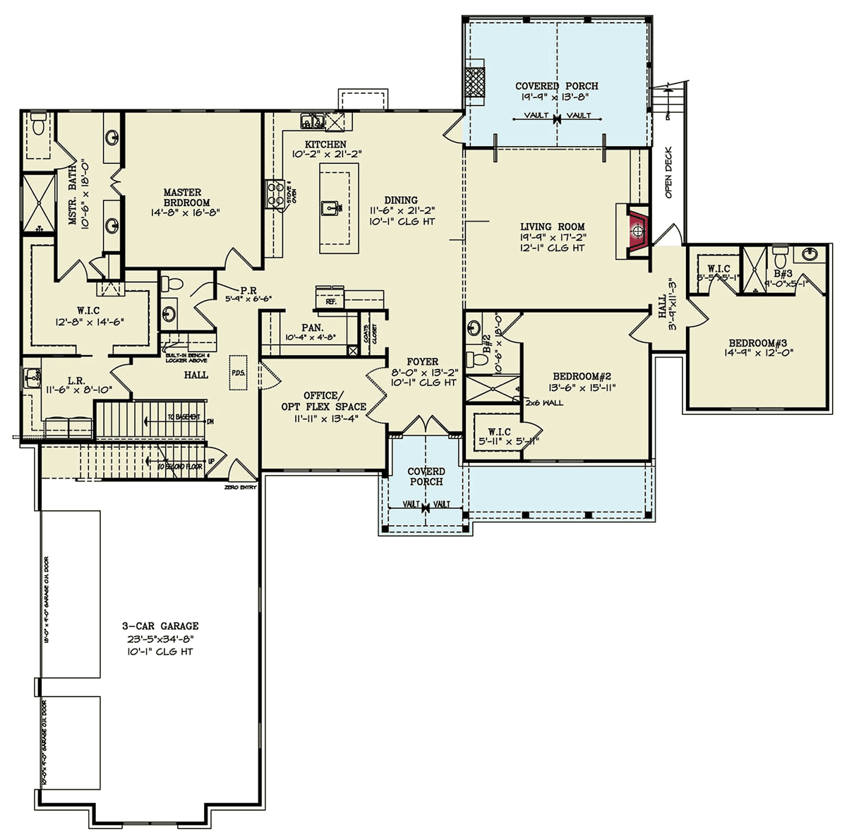 House Plan 100203 Level One